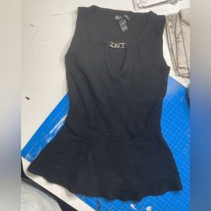 INC Black Top With Gold Accent